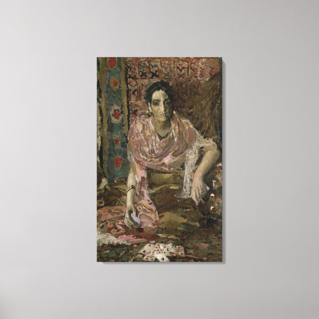 Das Glücksspiel, 1895 Leinwanddruck (Vorderseite)