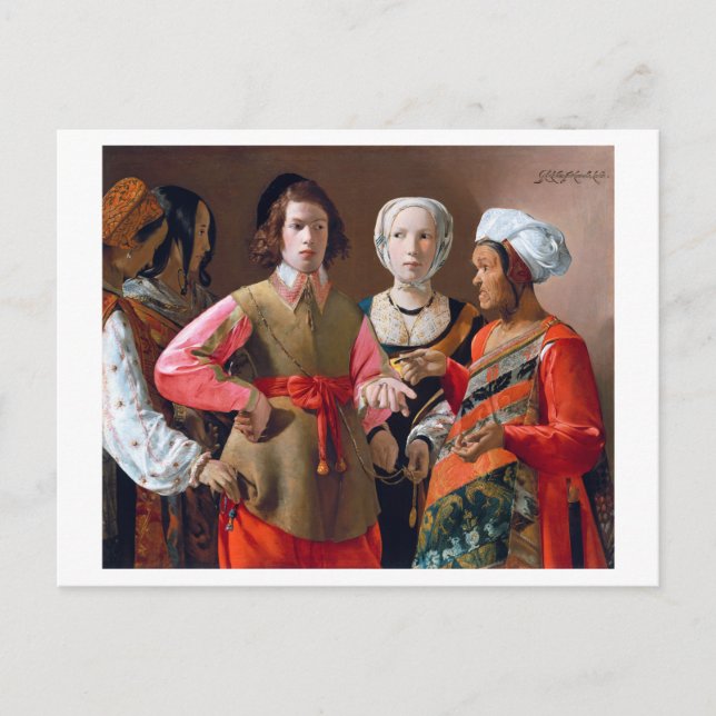 Das Glücksspiel, La Tour Postkarte (Vorderseite)