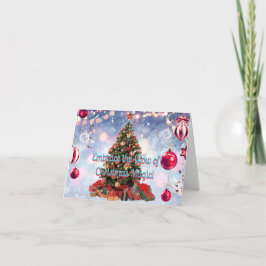Das Glühen der Weihnachts-Magic-Karte verkörpern Einladung