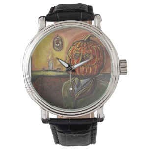 Das Glühen des Kürbises Armbanduhr