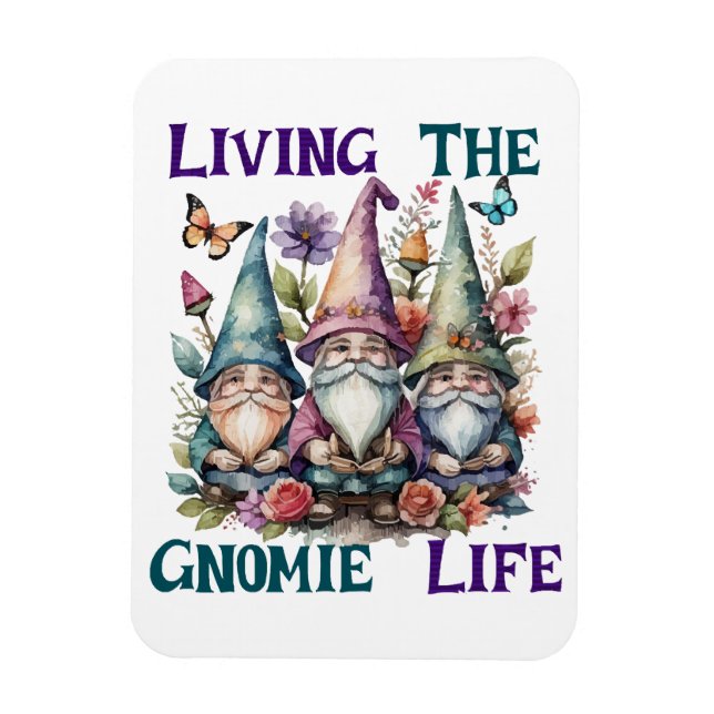 Das Gnomeleben leben Magnet (Vertikal)