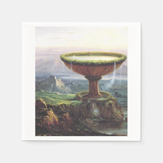 Das Goblet des Titan von Thomas Cole Serviette (Vorderseite)