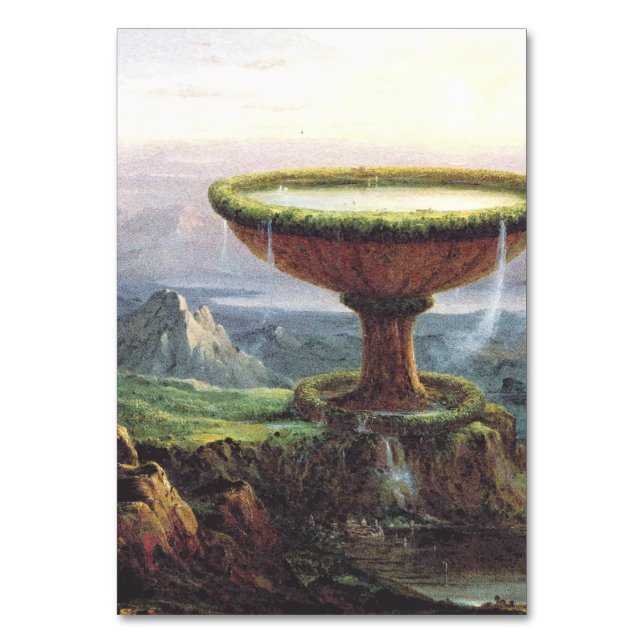 Das Goblet des Titan von Thomas Cole Tischnummer (Vorderseite)