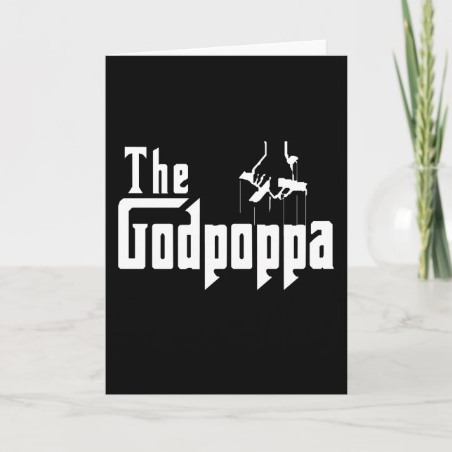 Das Godpoppa Fun Vatertag-Kleid Karte (Vorderseite)