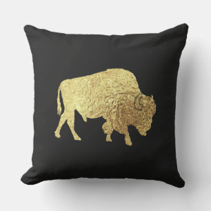 Das Golden Buffalo Outdoor Kissen
