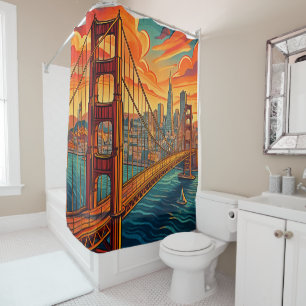 Das Golden Gate Duschvorhang