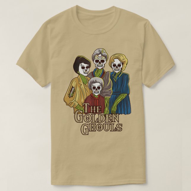Das Golden Ghouls Halloween Funny Gift 275 T-Shirt (Design vorne)