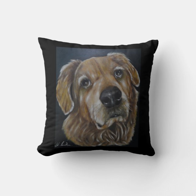 Das golden retriever - Wurfs-Kissen Kissen (Vorderseite)