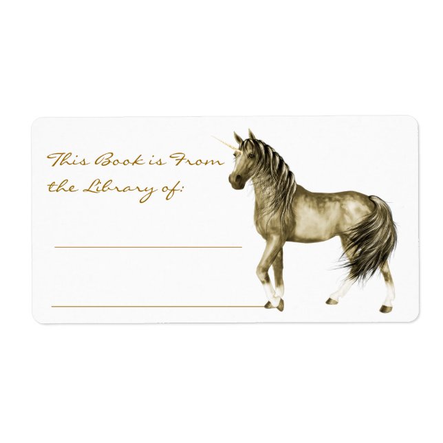 das Golden Unicorn Buchzeichen (Vorne)