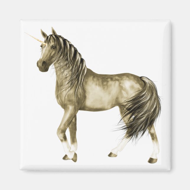 Das Golden Unicorn Magnet (Vorne)