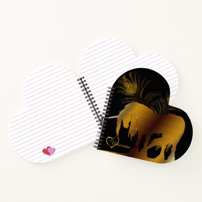 Das goldene Einhorn Notizbuch (Innenseite)