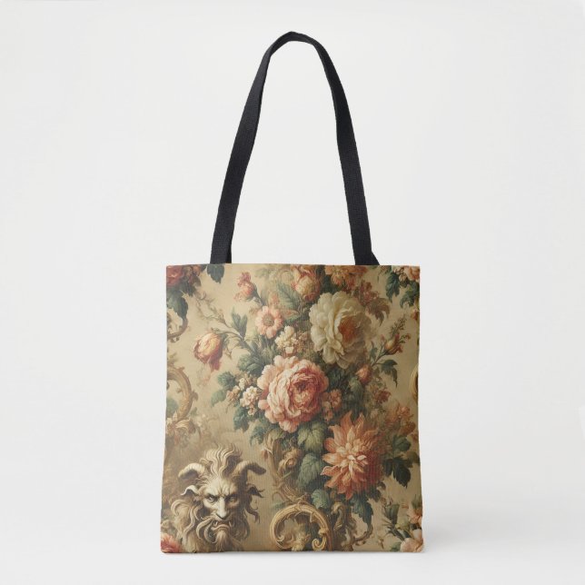 Das goldene Feuer - gotische Blüte Tasche (Vorderseite)