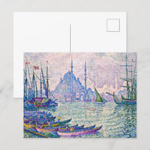 Das goldene Horn, Minarett Paul Signac Postkarte