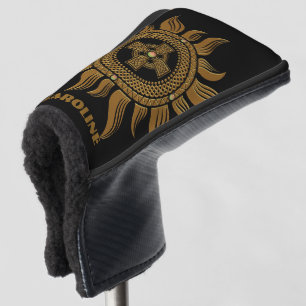 Das goldene keltische Kreuz. Golf Headcover