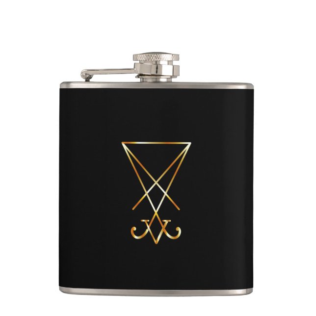 Das goldene sigil von Lucifer Flachmann (Vorderseite)