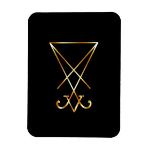 Das goldene sigil von Lucifer Magnet