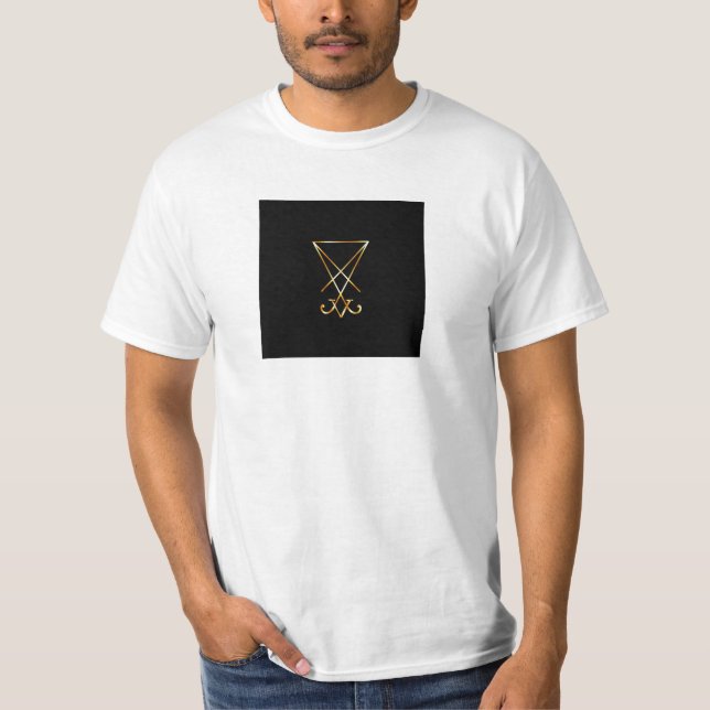 Das goldene sigil von Lucifer T-Shirt (Vorderseite)