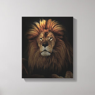 Das goldene, stolze Lion Africa Leinwanddruck