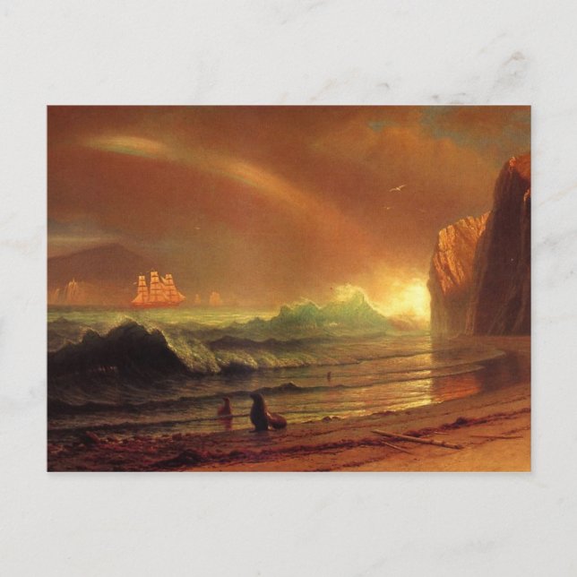 Das Goldene Tor von Albert Bierstadt Postkarte (Vorderseite)