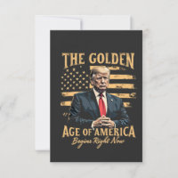 Das goldene Zeitalter Amerikas beginnt jetzt