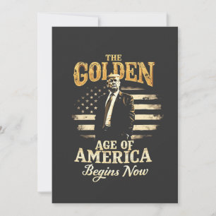 Das goldene Zeitalter Amerikas beginnt jetzt mit T Save The Date