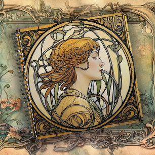 Das goldene Zeitalter der Grace Art Nouveau Notizbuch