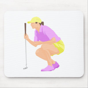 Das Golf der Frauen Mousepad