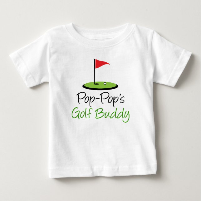 Das Golf-Freund des Pop-Pops Baby T-shirt (Vorderseite)