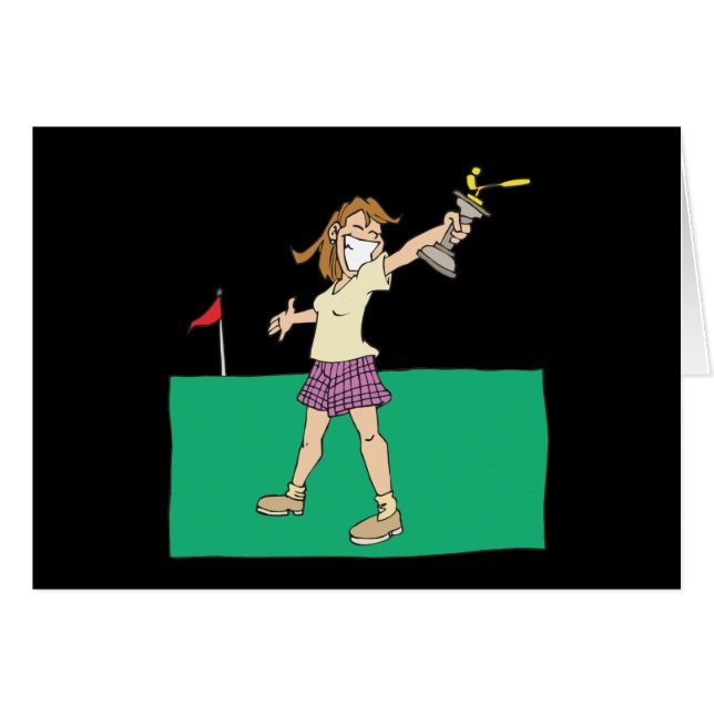 Das Golf-Trophäe der Frauen (Vorderseite (Horizontal))