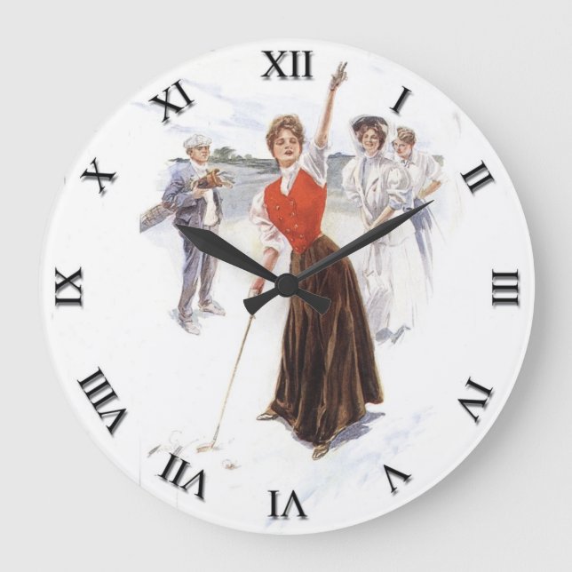 Das Golf-Uhr der Frau Große Wanduhr (Vorderseite)