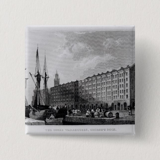 Das Goree Lager, Georges Dock, Liverpool Button (Vorderseite)