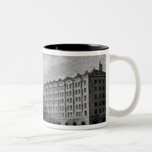 Das Goree Lager, Georges Dock, Liverpool Zweifarbige Tasse