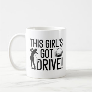Das Got-Laufwerk dieses Mädchens Kaffeetasse