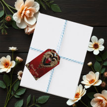 Das gotische Herz von Feuer und Gold.