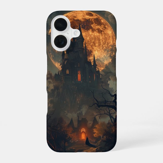 Das gotische Schloss iPhone 16 Hülle (Rückseite)