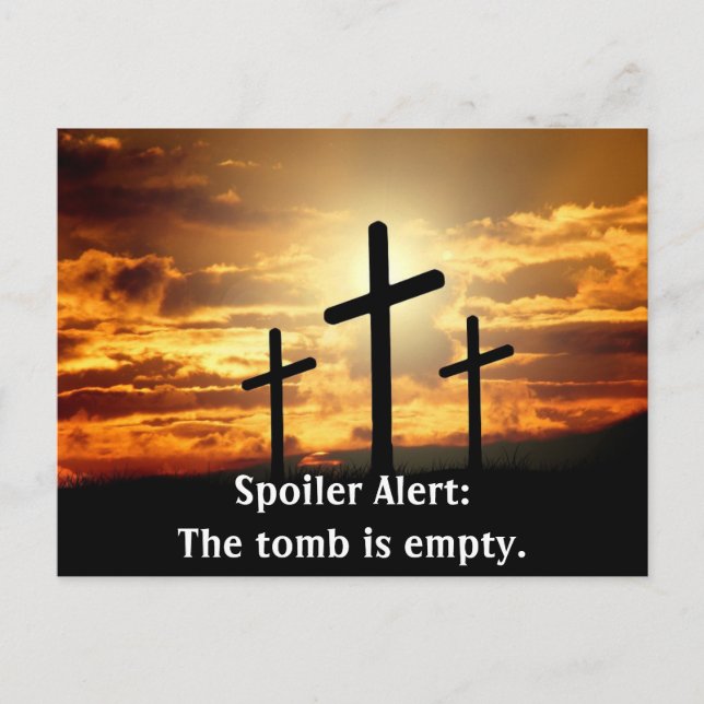 Das Grab ist leer Postkarte (Vorderseite)