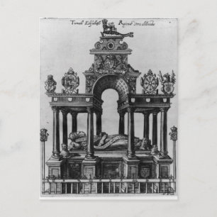 Das Grabmal von Elisabeth I, 1620 Postkarte