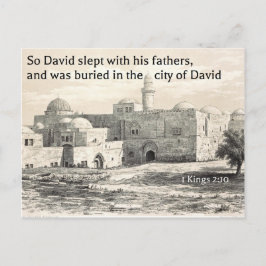 Das Grabmal von König David im Berg Zion in Jerusa Postkarte
