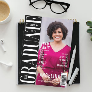 Das Graduate Fun Trendy Magazine deckte das Grad-P Einladung
