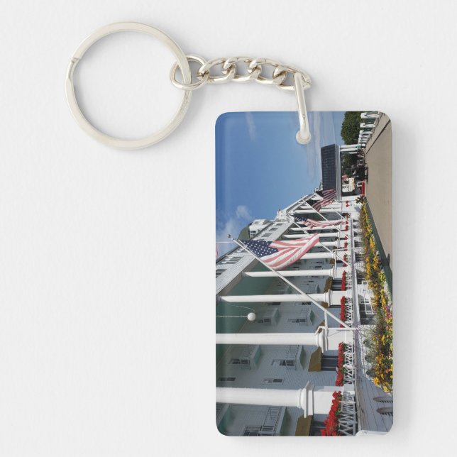 Das Grand Hotel auf der Insel Mackinac, Michigan Schlüsselanhänger (Vorderseite)