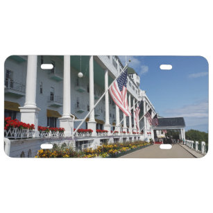 Das Grand Hotel auf der Insel Mackinac, Michigan US Nummernschild