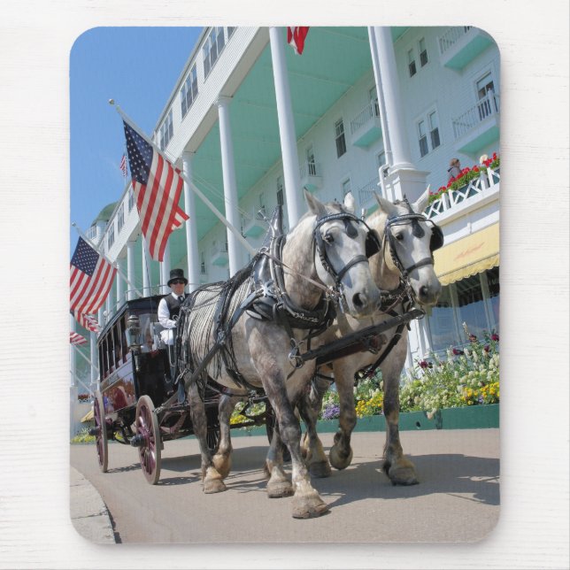 Das Grand Hotel - Mackinac Island, Michigan Mousepad (Vorne)