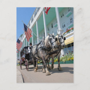 Das Grand Hotel - Mackinac Island, Michigan Postkarte