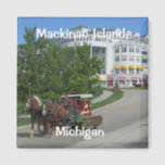 Das Grand Hotel Magnet<br><div class="desc">Das Produkt enthält ein Originalfoto des Grand Hotel auf Mackinac Island.</div>