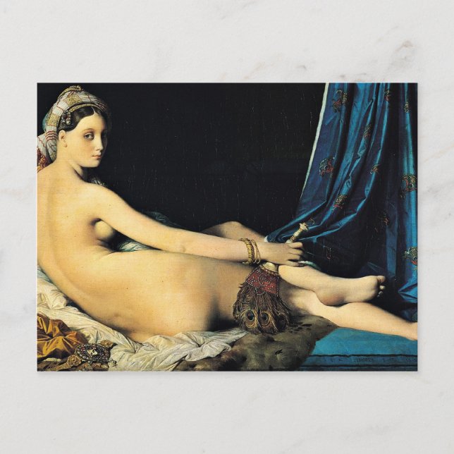 Das Grand Odalisque, das Français La Grande Odalis Postkarte (Vorderseite)