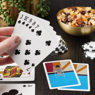 Das Grand Resort Gemälde von Alfred Fox Spielkarten