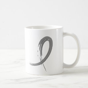 Das graue Band A4 des Hirntumors Kaffeetasse