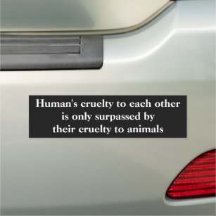 Das grausame Vegane Sprichwort des menschlichen Ti Auto Magnet