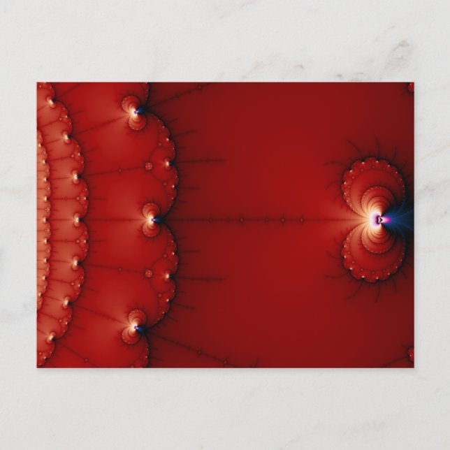 Das Gravity Wells-Fraktal Postkarte (Vorderseite)
