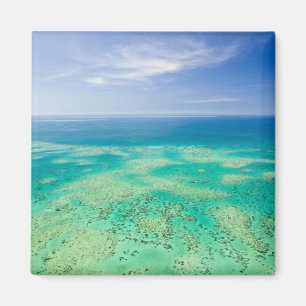 Das Great Barrier Reef, Luftansicht von Green 2 Magnet